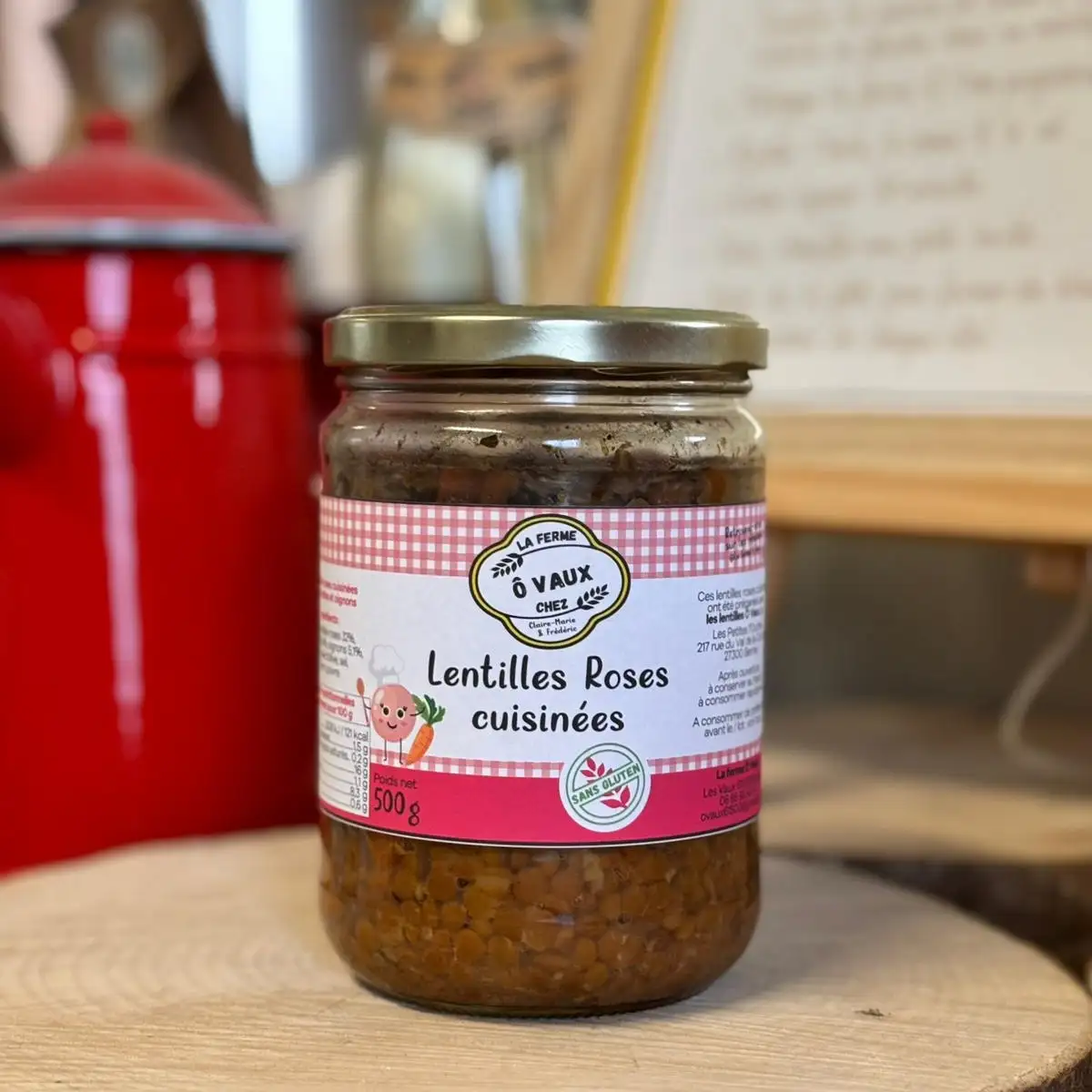 Lentilles roses cuisinées